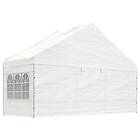 vidaXL Paviljong med tak vit 5,88x2,23x3,75 m polyeten 362633