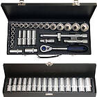 Bato Kombi paket. Hylsnyckelsats 10-36mm 1/2, långpipssats 10-24 1/2. 43 delar