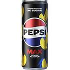 Pepsi Max Lemon Läsk Burk 33cl