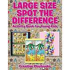 Large Size Spot the Difference Activity Book for Young Kids