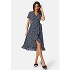 Bubbleroom Flounce Midi Wrap Dress