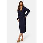 Bubbleroom Pleated Wrap Midi Dress
