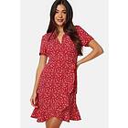 Bubbleroom Flounce Short Wrap Dress