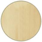 vidaXL Matta rund ljus naturlig 100 cm bambu 376987