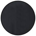 vidaXL Matta rund svart 60 cm bambu 376972
