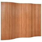 vidaXL Rumsavdelare brun 165x250 cm bambu 376992