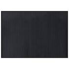 vidaXL Matta rektangulär svart 70x100 cm bambu 376864