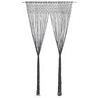 vidaXL Gardin makramé antracit 140x240 cm bomull 323991