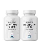 Holistic 2 x D3-vitamin 5000 IE 90 kapslar