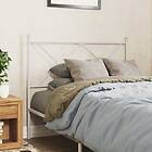 vidaXL Huvudgavel metall vit 100 cm 376580