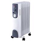 Gripo Oil radiator 2000W with 9 ribs and timer, Grey