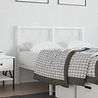 vidaXL Huvudgavel metall vit 120 cm 376306