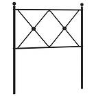 vidaXL Huvudgavel metall svart 80 cm 376529