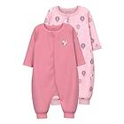 name it Sleep Overall 2 Pack Parfait Pink