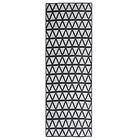 vidaXL Utomhusmatta svart 80x250 cm PP 317006