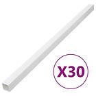 vidaXL Kabelkanal 40x25 mm 30 m PVC 155932