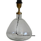 Hallbergs Murano Lampfot 32cm Transparent