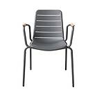 Cinas Parc karmstol Antracit/teak