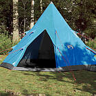 vidaXL Tipi-tält 4 personer blå vattentätt 94381