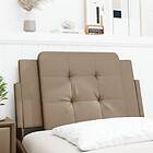 vidaXL Dyna till huvudgavel cappuccino 90 cm konstläder 374840