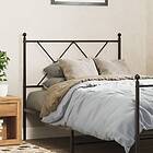 vidaXL Huvudgavel metall svart 90 cm 376530