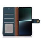 CaseOnline Mobilplånbok 3-kort läder RFID Sony Xperia 5 V Grön
