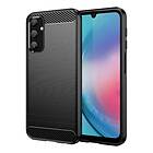 CaseOnline Borstat silikon skal Samsung Galaxy A55 Svart