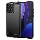 CaseOnline Borstat silikon skal Motorola Edge 40 Neo Svart
