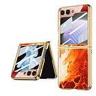 CaseOnline Marble Glass Case Samsung Galaxy Z Flip 5 Lava