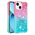 Skalo iPhone 15 Kvicksand Glitter Hjärtan TPU-skal-Turkos