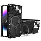 Skalo iPhone 15 Plus Armor Hybrid Metallring Kameraslider