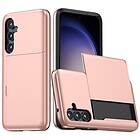 Skalo Samsung A55 5G Armor Skal Korthållare Roséguld