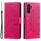 Skalo Samsung S24 Mandala Plånboksfodral Cerise