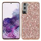 Skalo Samsung S24 Glitter TPU Skal Roséguld