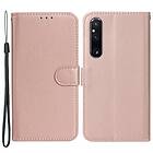 Skalo Sony Xperia 1 V Plånboksfodral i PU-Läder Roséguld