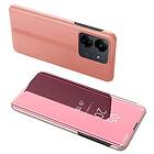 Skalo Xiaomi Redmi 13C 4G Clear View Spegel fodral Roséguld