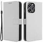 Skalo Xiaomi Redmi 12 4G/5G Premium Mini Romb Plånboksfodral Vit