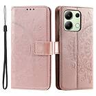 Skalo Xiaomi Redmi Note 13 4G Mandala Plånboksfodral Roséguld