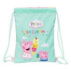 Peppa Pig Skopåse med remmar Ice cream Mint 26 x 34 x 1 cm