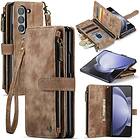 CaseMe Samsung Z Fold5 Big Wallet Plånboksfodral Brun