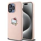 Hello Kitty iPhone 15 Pro Max Skal Debossed Logo MagSafe Rosa