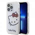 Hello Kitty iPhone 15 Pro Max Skal Logo Vit