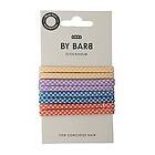 ByBarb Hair ties multicoloured 8-pack, recycled material squared patte