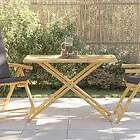 vidaXL Hopfällbart trädgårdsbord 110x55x75 cm bambu 365879