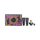 Versace Dylan Blue Pour Femme Parfymset (100ml edp, 5ml edp, 100ml duschgel, 100ml parfymerad kroppslotion)