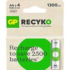 Gp Recyko Aa-batteri 1300mah 4-pack