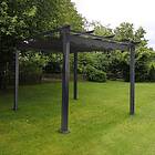 Landskap Pergola Skugga 3x3 m PERGOLA SKUGGA 3X3M SVART RAM MÖRKGRÅTT TYG 601055587