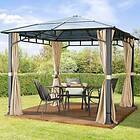 TOOLPORT Paviljong, Hardtop Sunset Deluxe, champagne, 3x3m (300166)