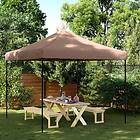vidaXL Pop-Up hopfällbart partytält 292x292x315 cm brun 4004918