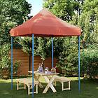 vidaXL Pop-Up hopfällbart partytält 200x200x306 cm terrakotta 4004989